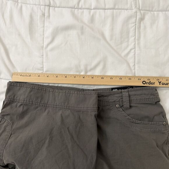 Kuhl Vintage Patina Dye Shorts Womens 10 Gray Cargo Hiking 12” Inseam Outdoors - Picture 8 of 10